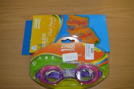 *Pair of Zoggs Goggles and Armbands