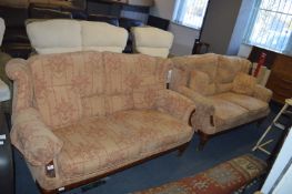 Pair of Upholstered Two Seat Sofas