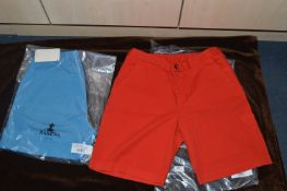 *Two Pairs Barena Italian Shorts Size:52 (1x Red, 1x Blue)