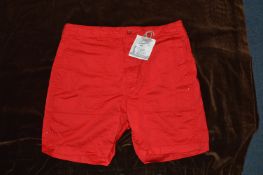 *Pair of of Gents Shorts by Engineered Garments New York, Size:Large (Red)