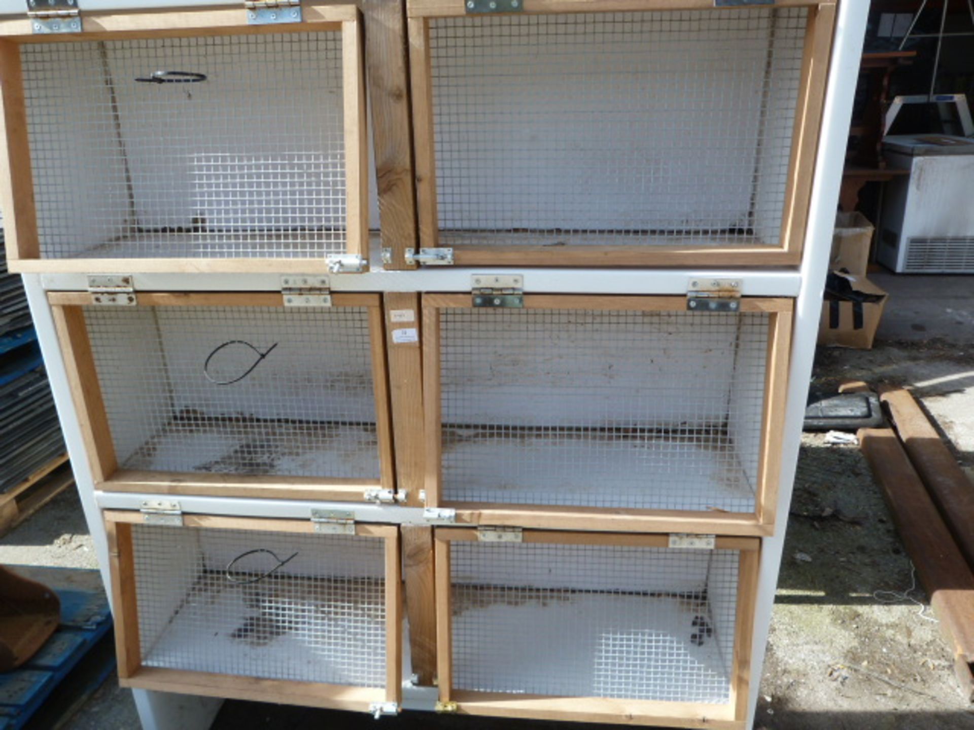 Three Tier Animal Hutch 124x160x32cm