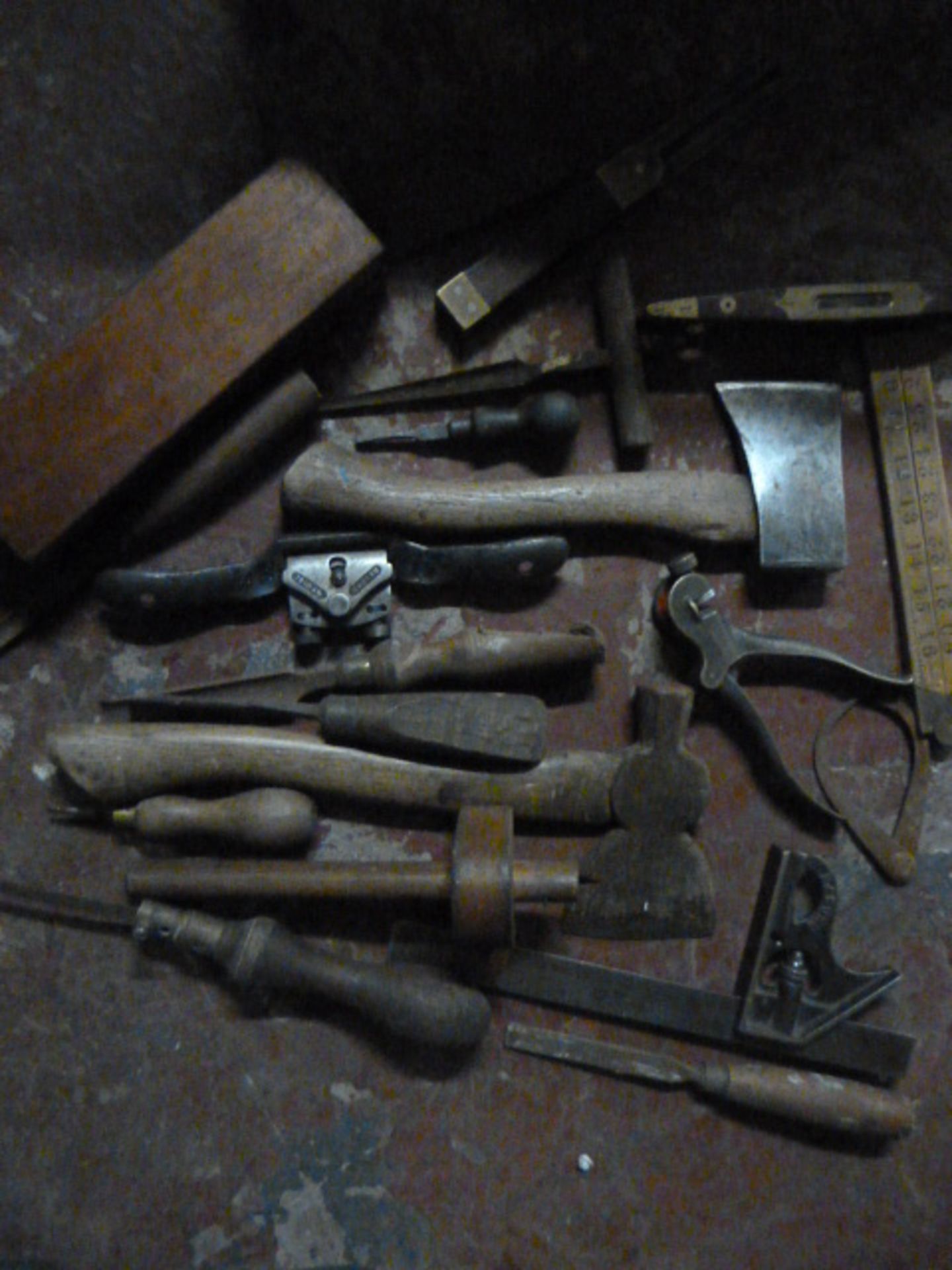 Box of Vintage Woodworking Tools