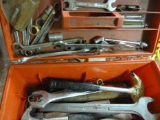 *Plastic Toolbox Containing a Quantity of Spanners