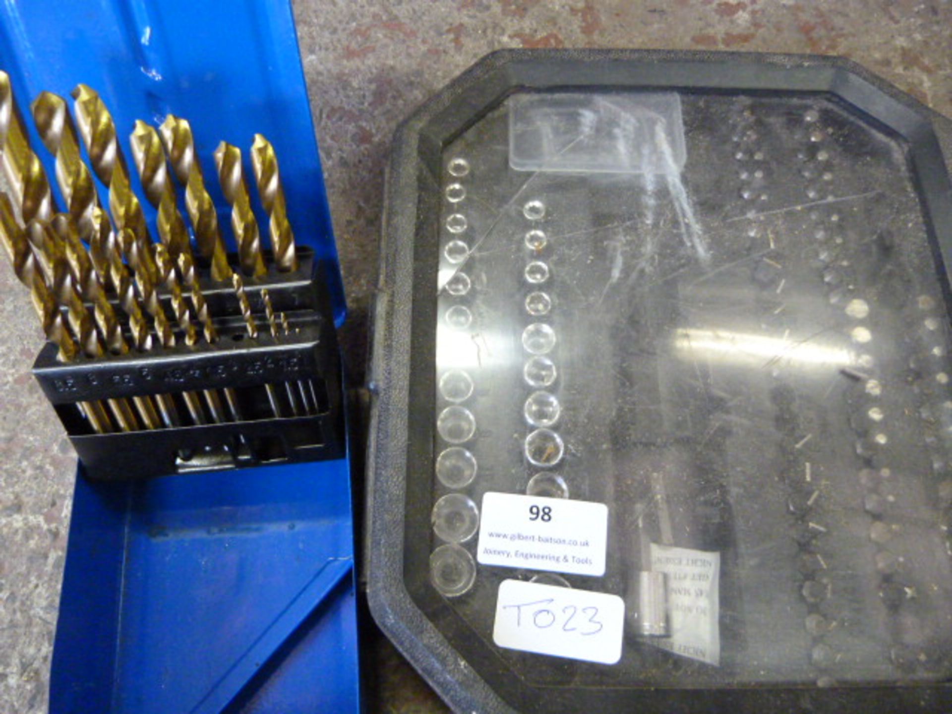 Set of Screwdriver & Socket Heads, and a Box of Si