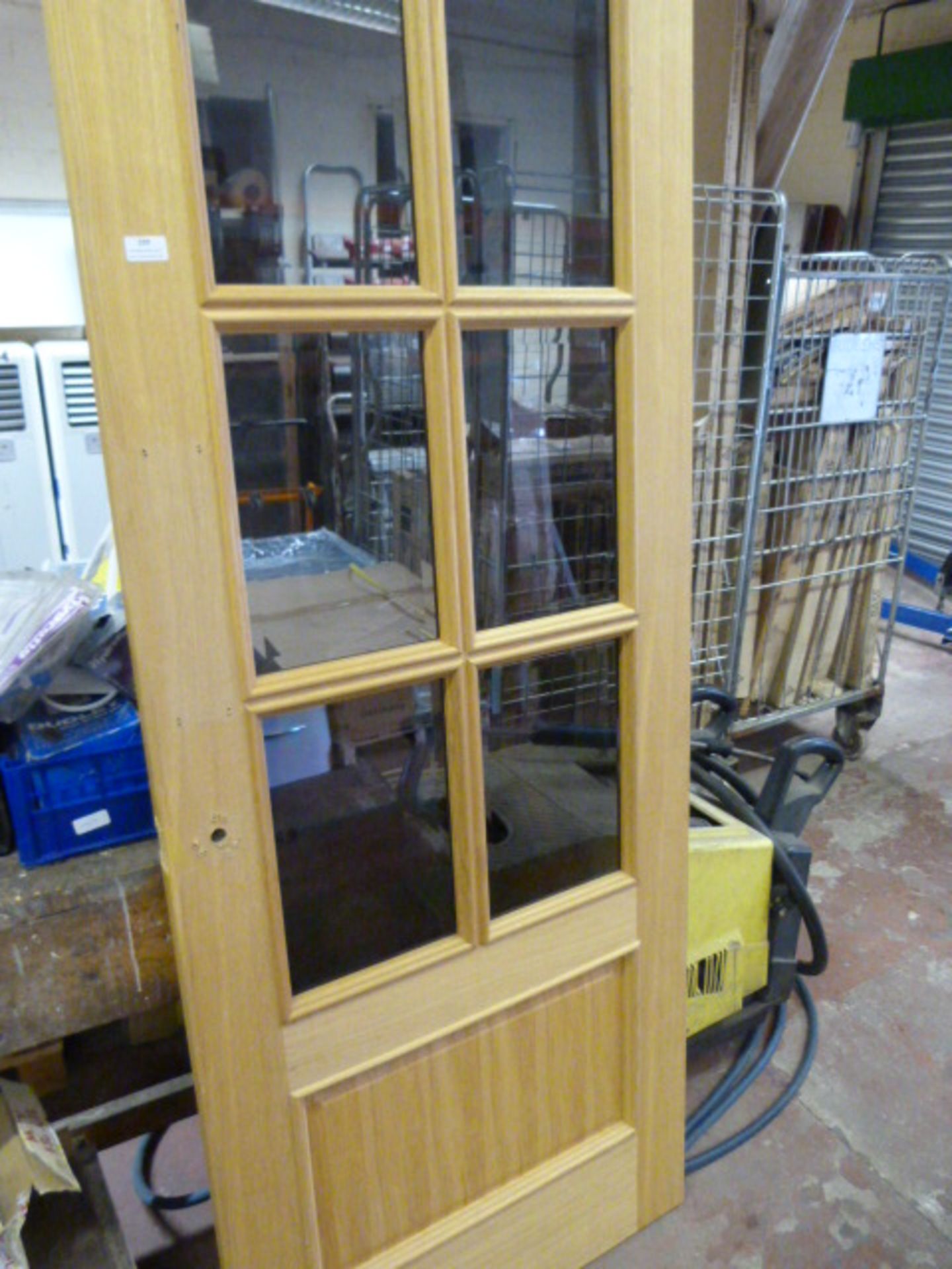 Internal Door with Tinted Beveled Edge Glazing