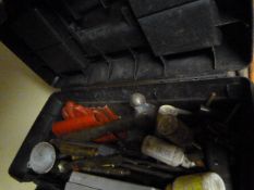 Plastic Toolbox and Contents