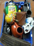 Box of Garden Accessories and Toys