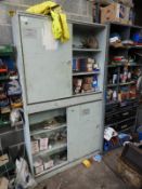 *Pair of Wood Cupboard Containing Assorted Ironmon