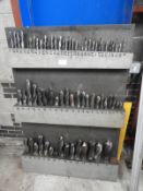*Wall Mountable Rack Containing; Morse Taper Drill