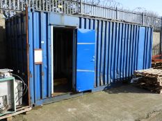 *20ft Steel Steel Shipping Container with Rear Dou