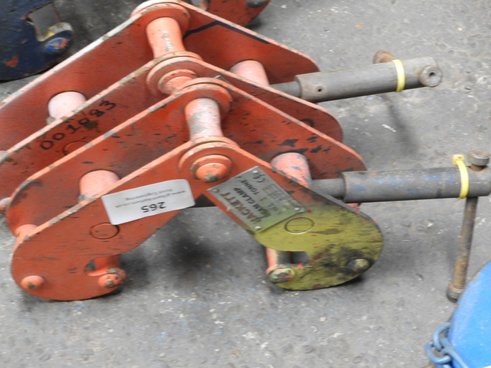 *Pair of Hackett 1 Tonne Beam Clamps