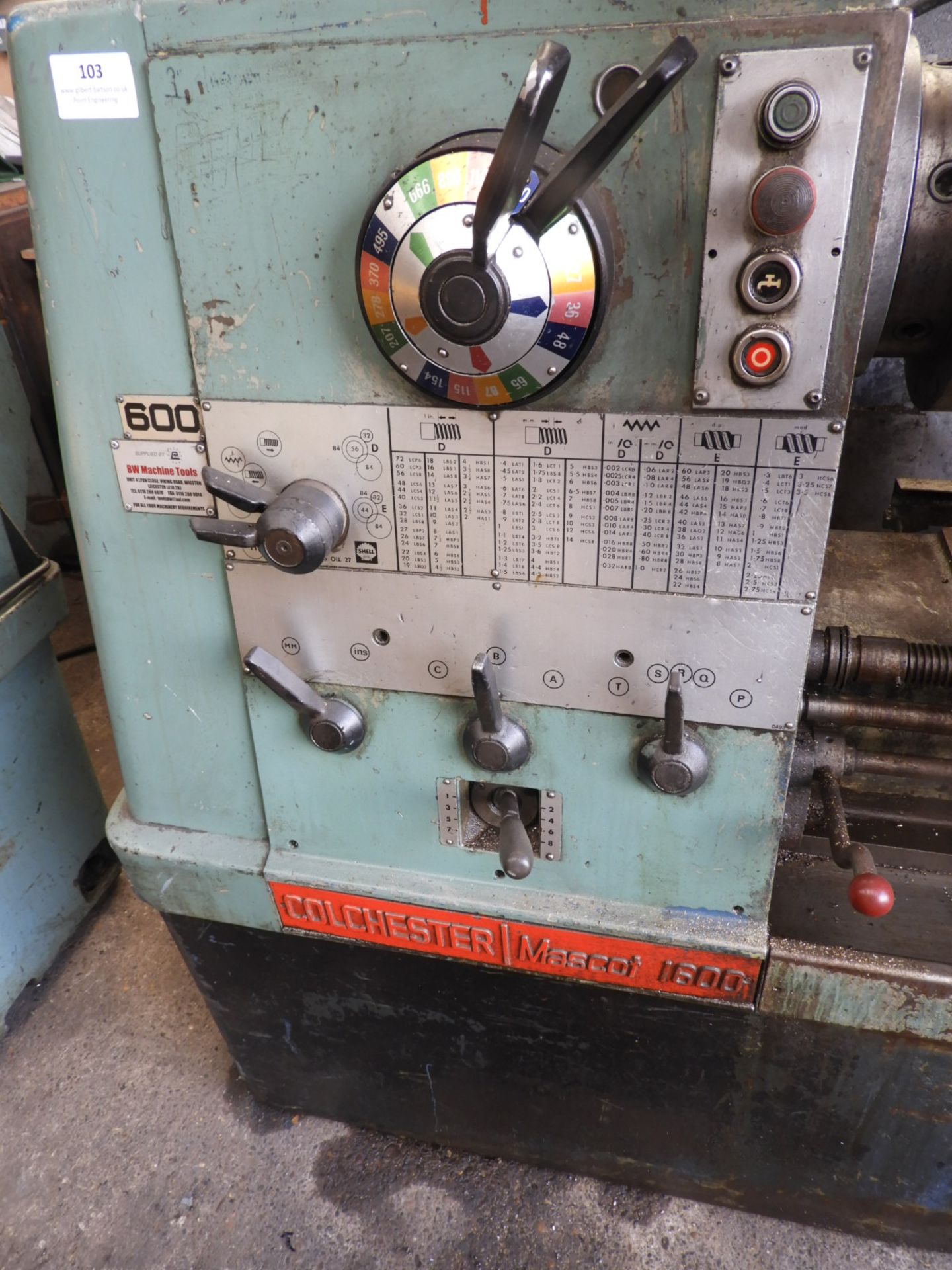 *Colchester Mascot 1600 Centre Lathe with Three an - Image 2 of 2