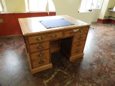 *Antique Pine Teachers Desk