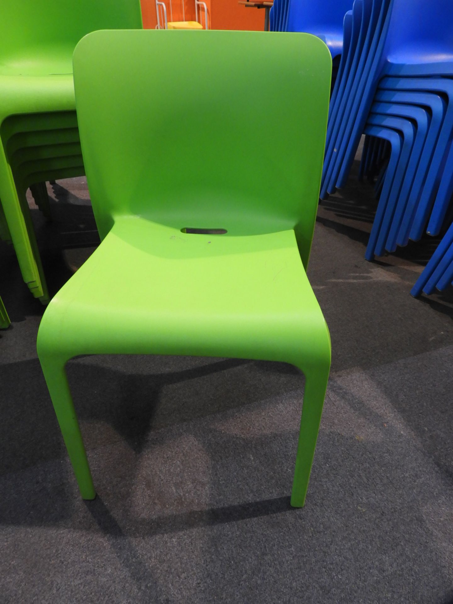 *6 Pop by Origin Stackable Green Chairs