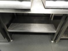 *Stainless Steel Appliance Table with Under Shelf
