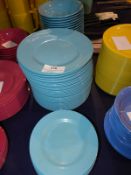 *Pale Blue Rice Crockery Consisting of 23 Bowls, 3