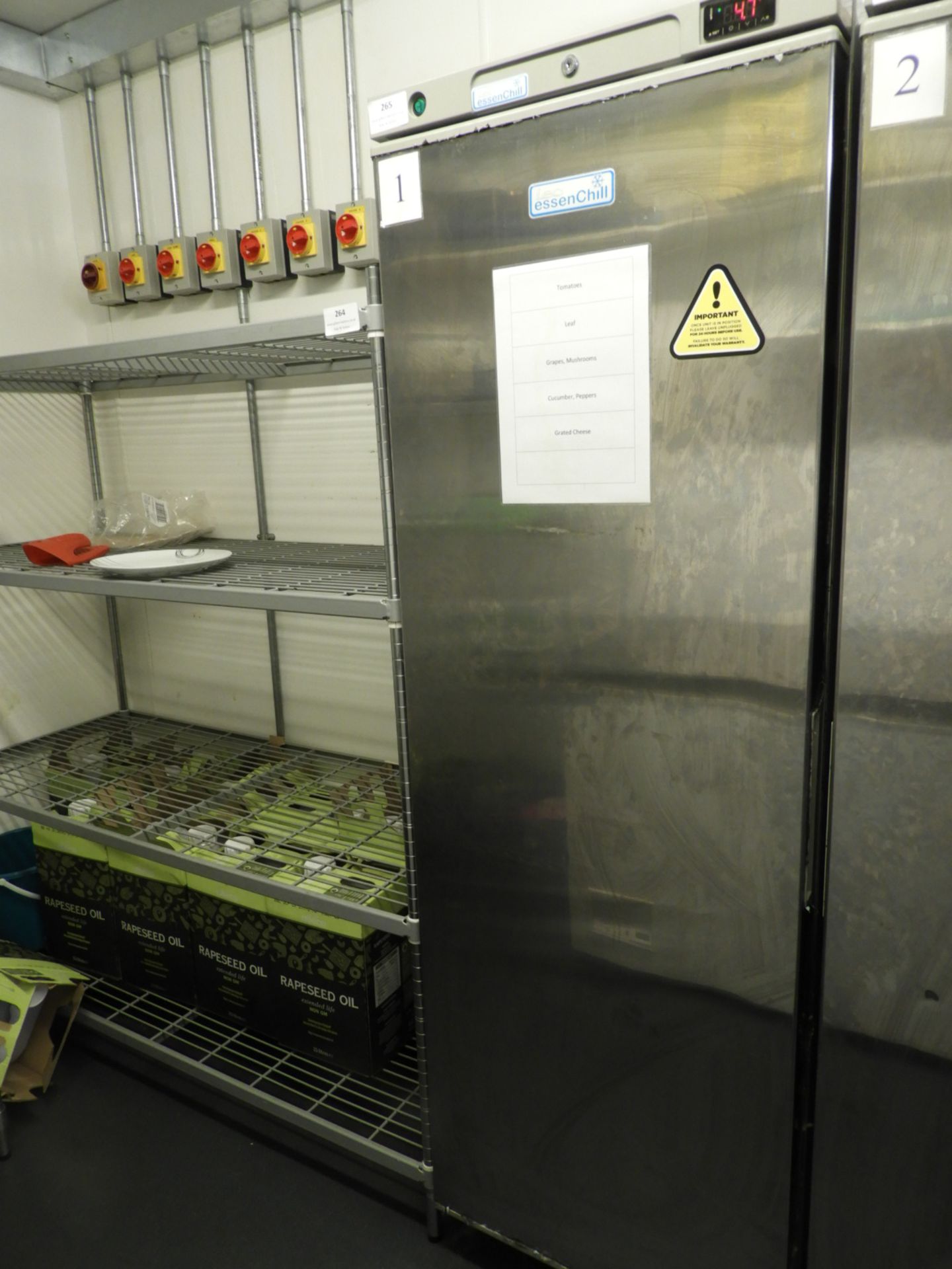 *Lec Essenchill Stainless Steel Single Door Uprigh