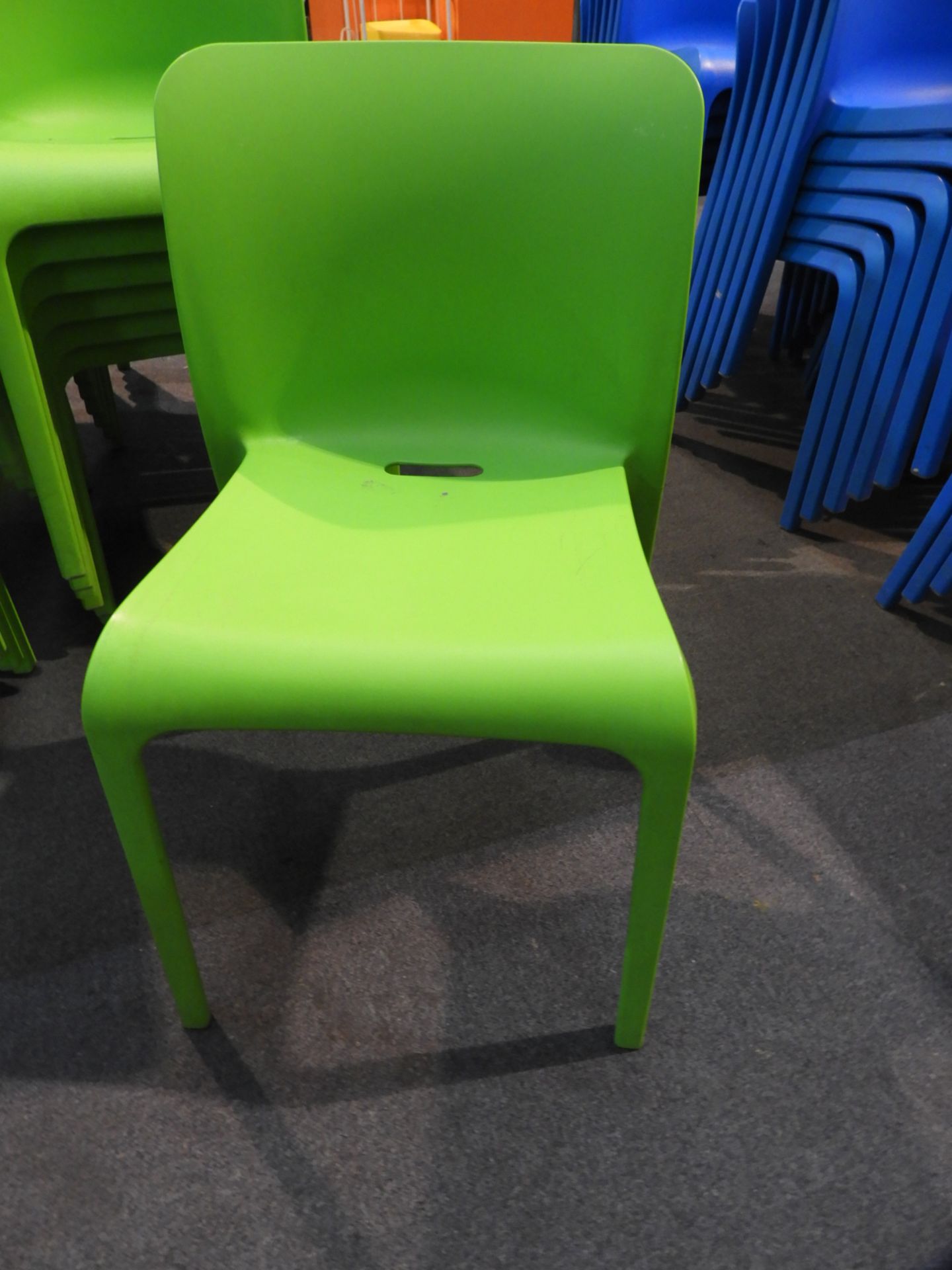 *6 Pop by Origin Stackable Green Chairs