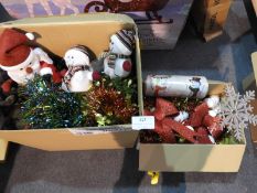 *2 Boxes of Assorted Christmas Decorations