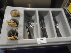 *3 Compartment Cutlery Tray with Spoon Holders