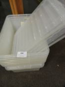 *Assorted White Storage Boxes with Lids