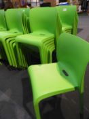 *6 Pop by Origin Stackable Green Chairs