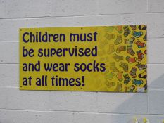 *Children Must be Supervised and Wear Socks At All