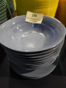 *Rice Unbreakable Bowls & Plates, Blue, 13 Pieces