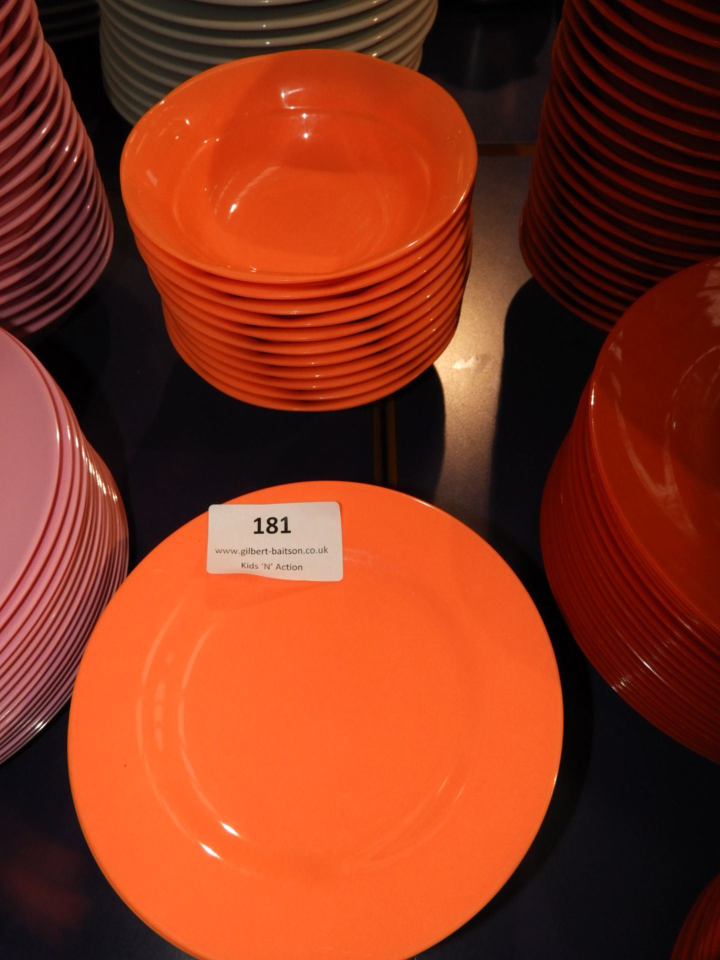 *Rice Unbreakable Crockery, Orange, Consisting of