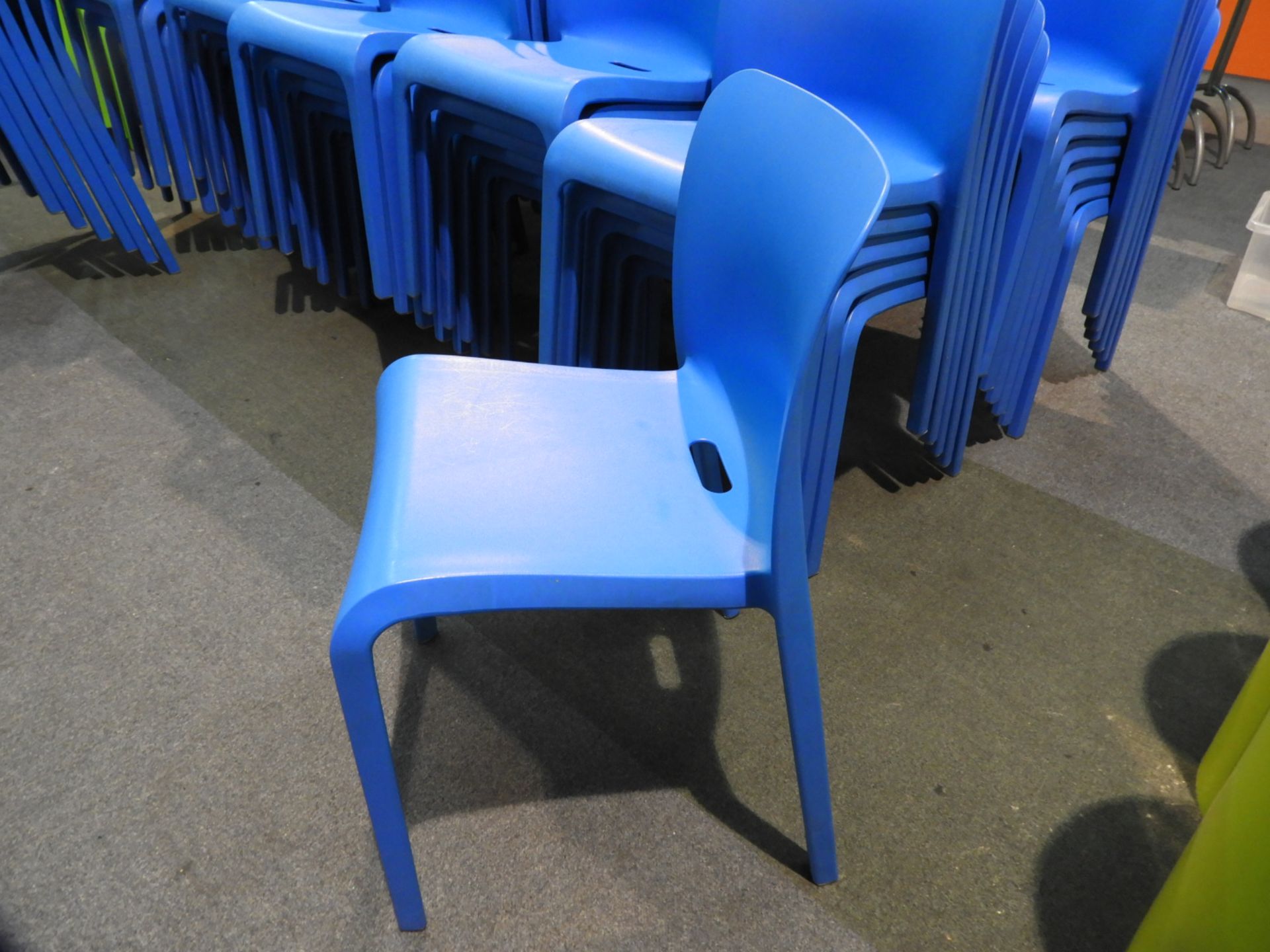 *6 Pop by Origin Stackable Blue Chairs