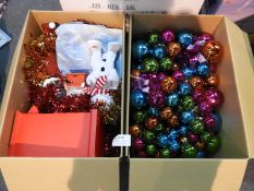 *2 Boxes of Assorted Christmas Decorations