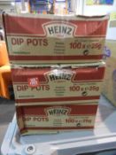 *3 Boxes Containing 100by 25g of Heinz Tomato Sauc