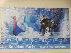 *Ice Kingdom Party Advertising Banner