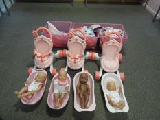 *Assorted Doll Accessories Including Clothing, Pus