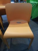 *6 Pop by Origin Stackable Orange Chairs