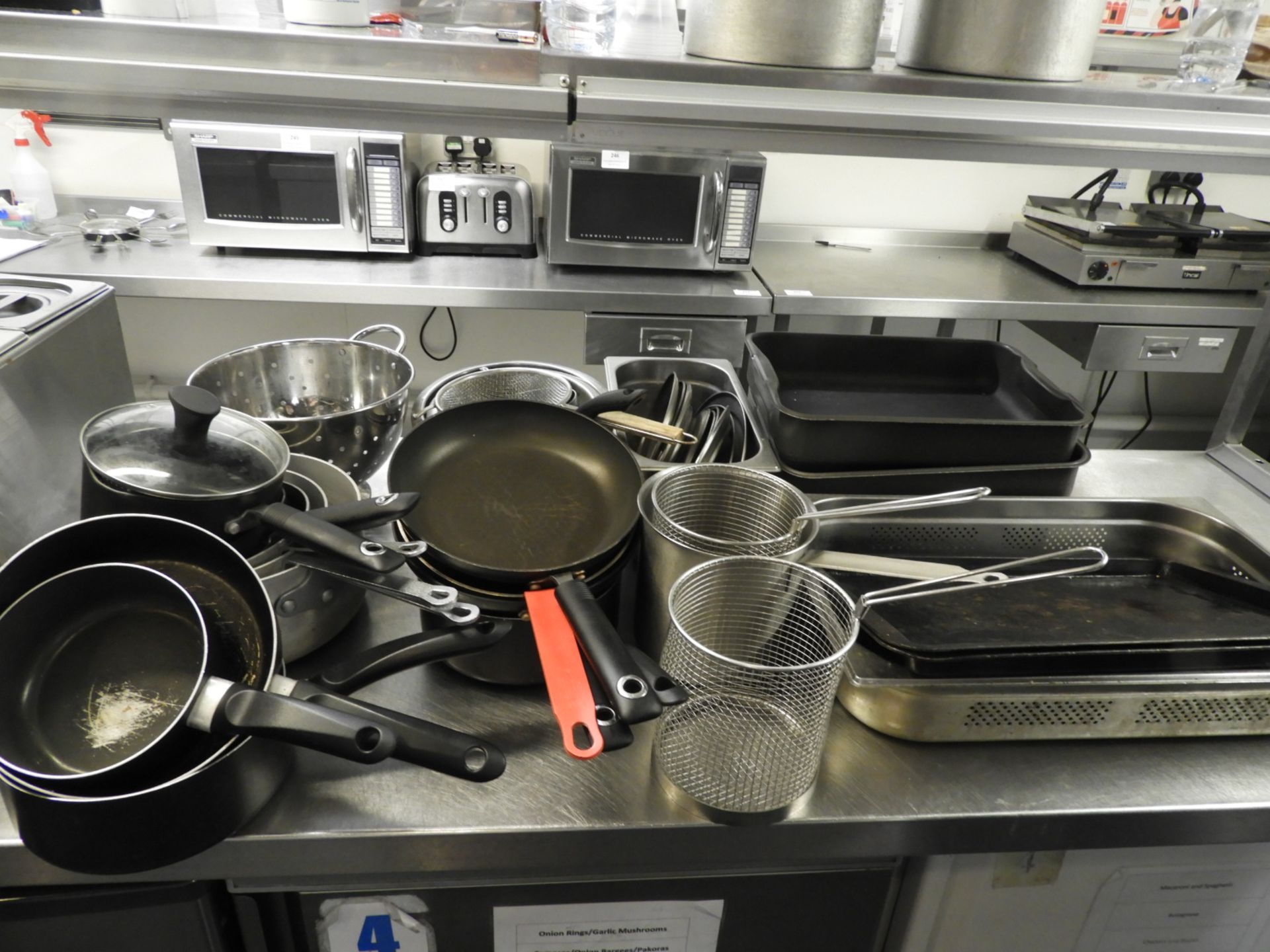 *Quantity of Assorted Cookware Including Pasta Pan