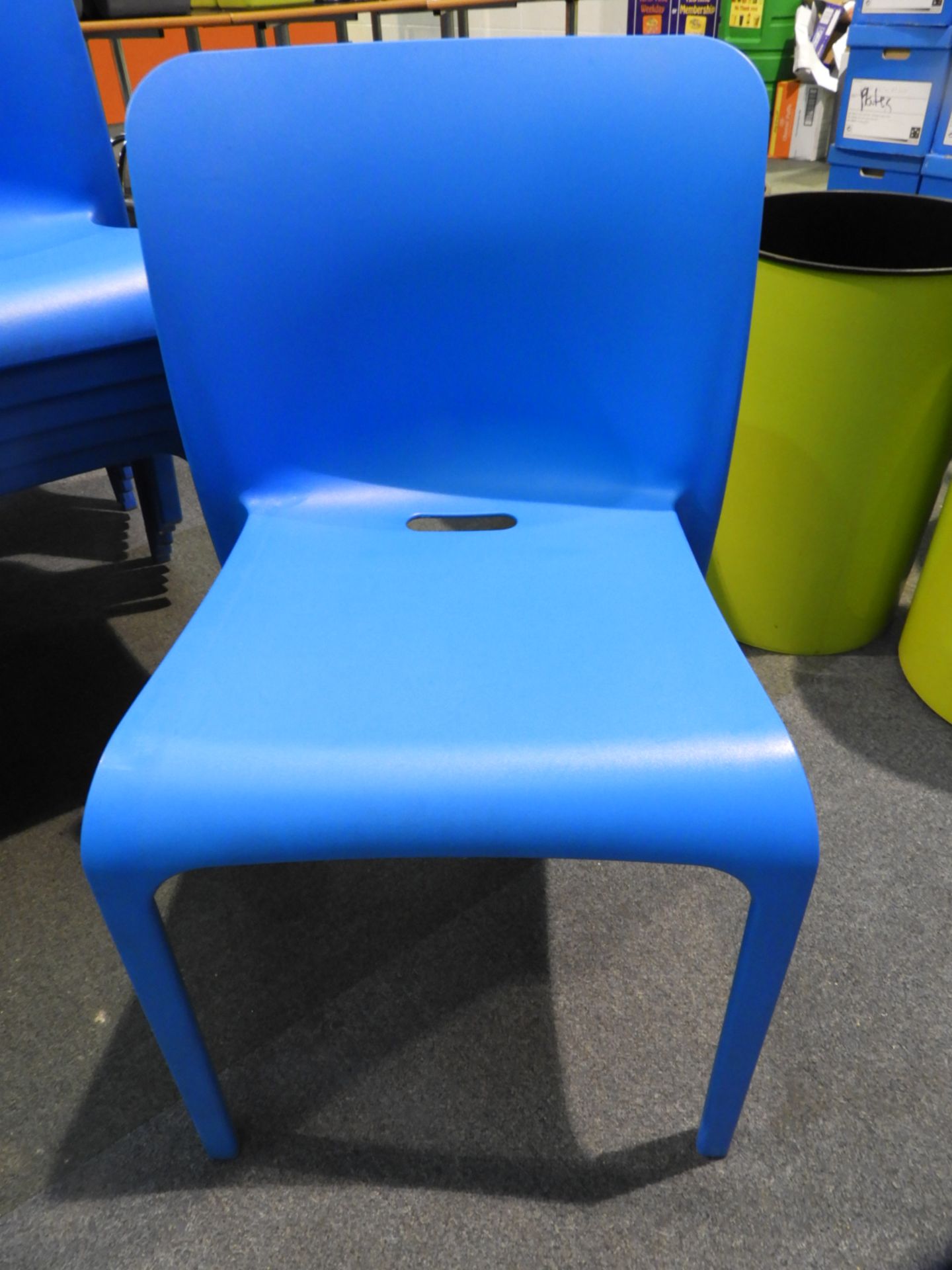 *6 Pop by Origin Stackable Blue Chairs