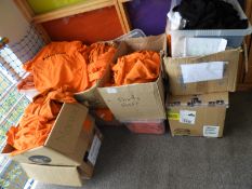 *10 Boxes of Assorted Unbranded Orange Staff Unifo
