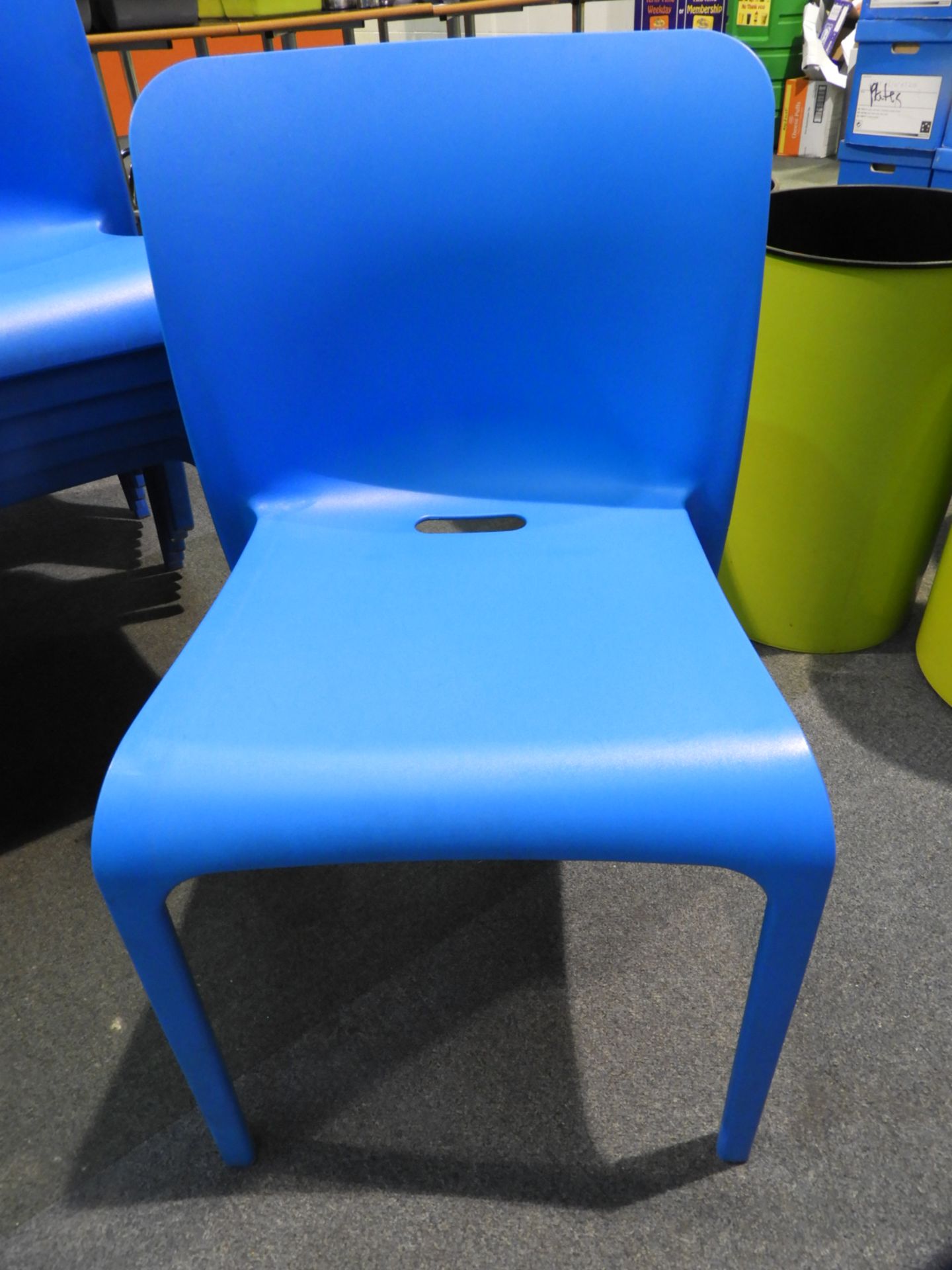 *6 Pop by Origin Stackable Blue Chairs