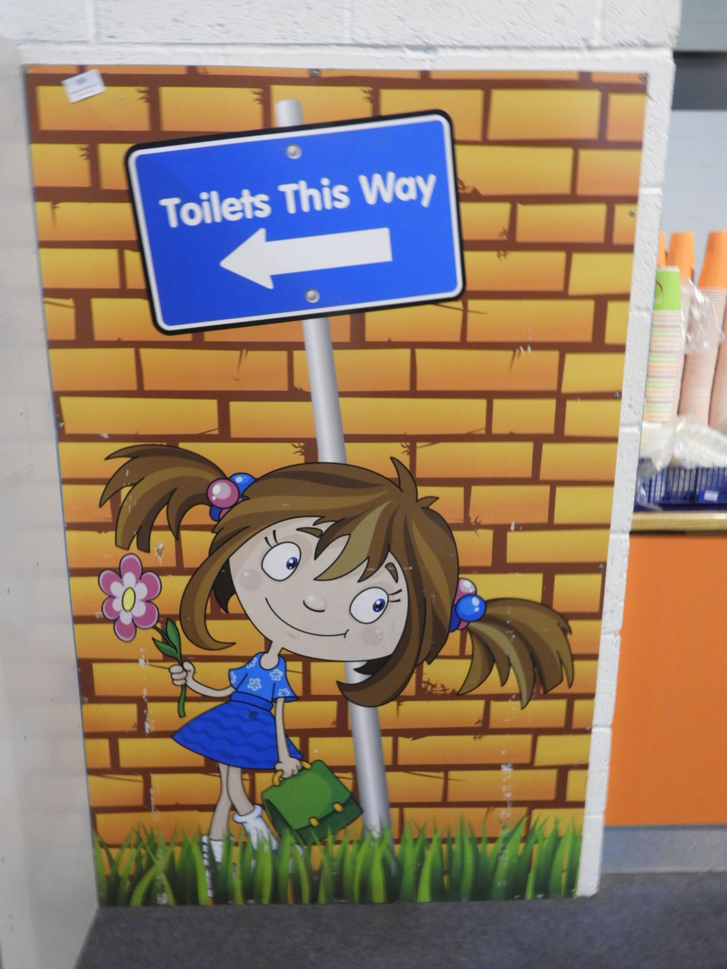 *Toilet This Way Sign