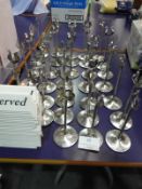 *33 Polished Stainless Steel Table Number Holders