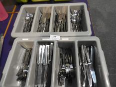 *2 Cutlery Trays Containing Stainless Steel Cutler