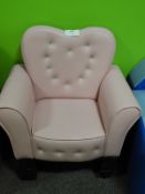 *Pink Party Throne with Diamante Button Back