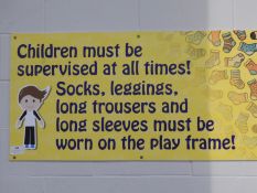*Children Must be Supervised At all Times Sign