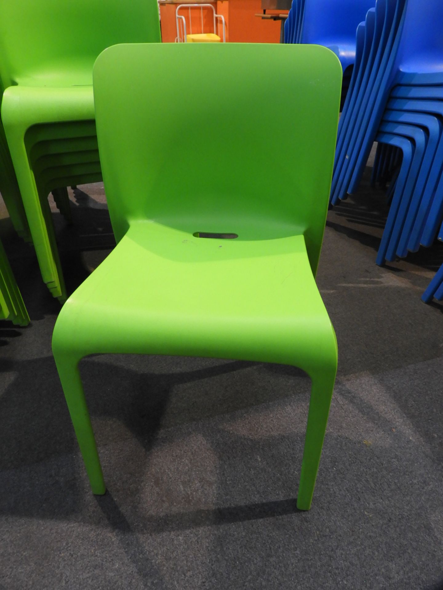 *6 Pop by Origin Stackable Green Chairs