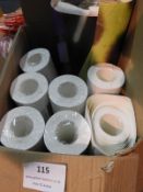 *Box Containing 6 Rolls of Frosty Wall Paper & Qua