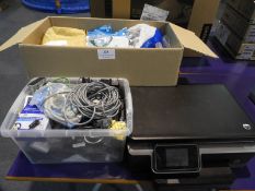 *2 Boxes of Assorted Network Cables, Sockets, Bt B
