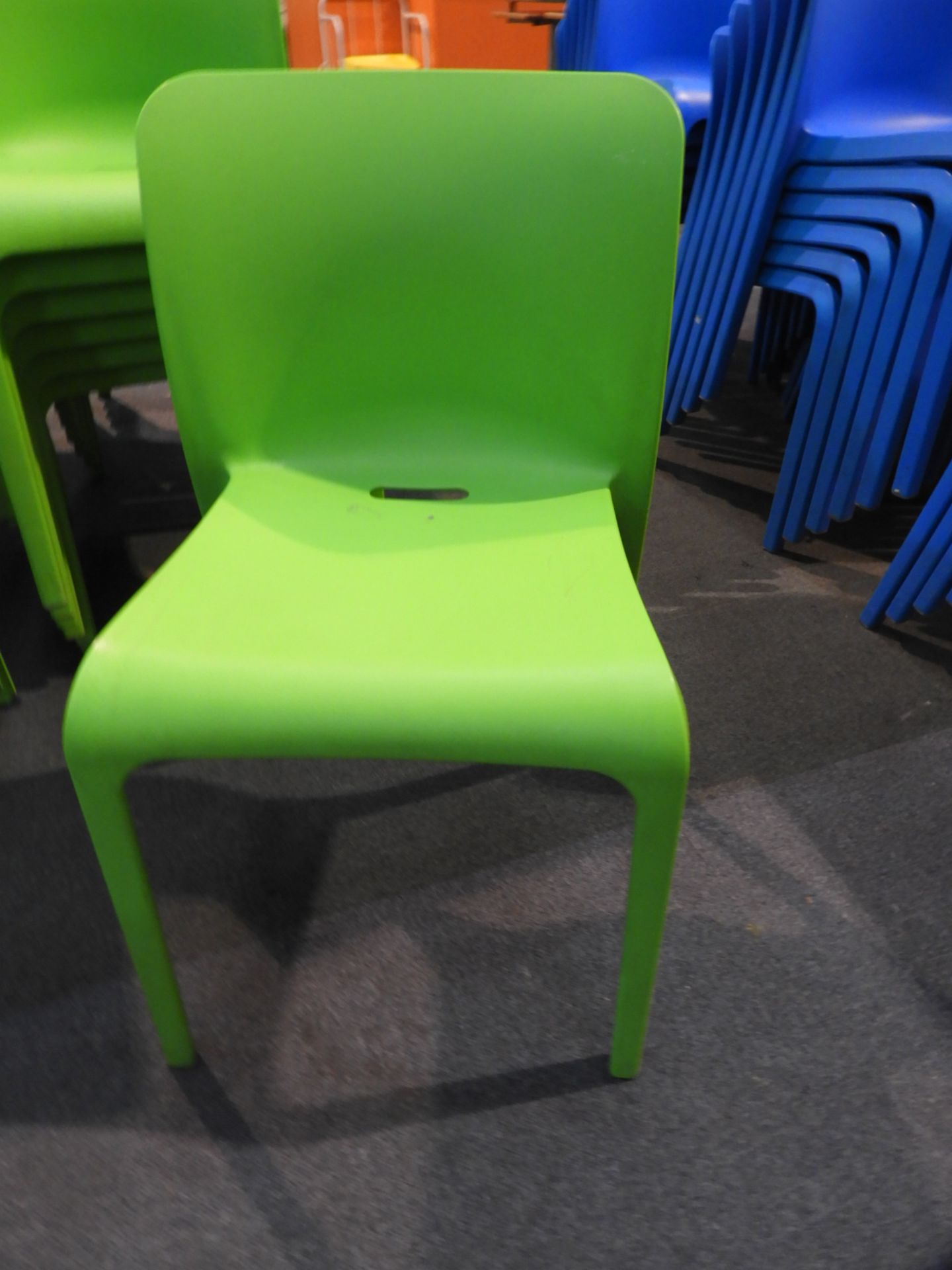 *6 Pop by Origin Stackable Green Chairs