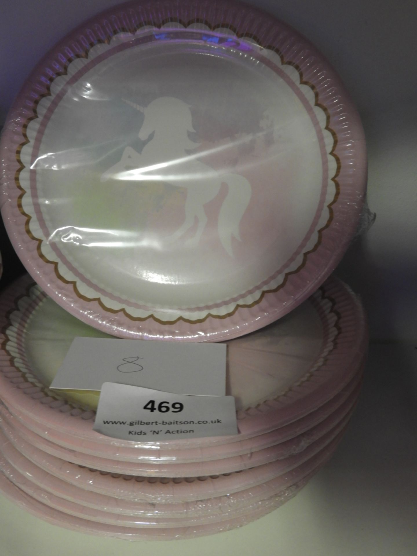 *8 Packs of Unicorn Plates