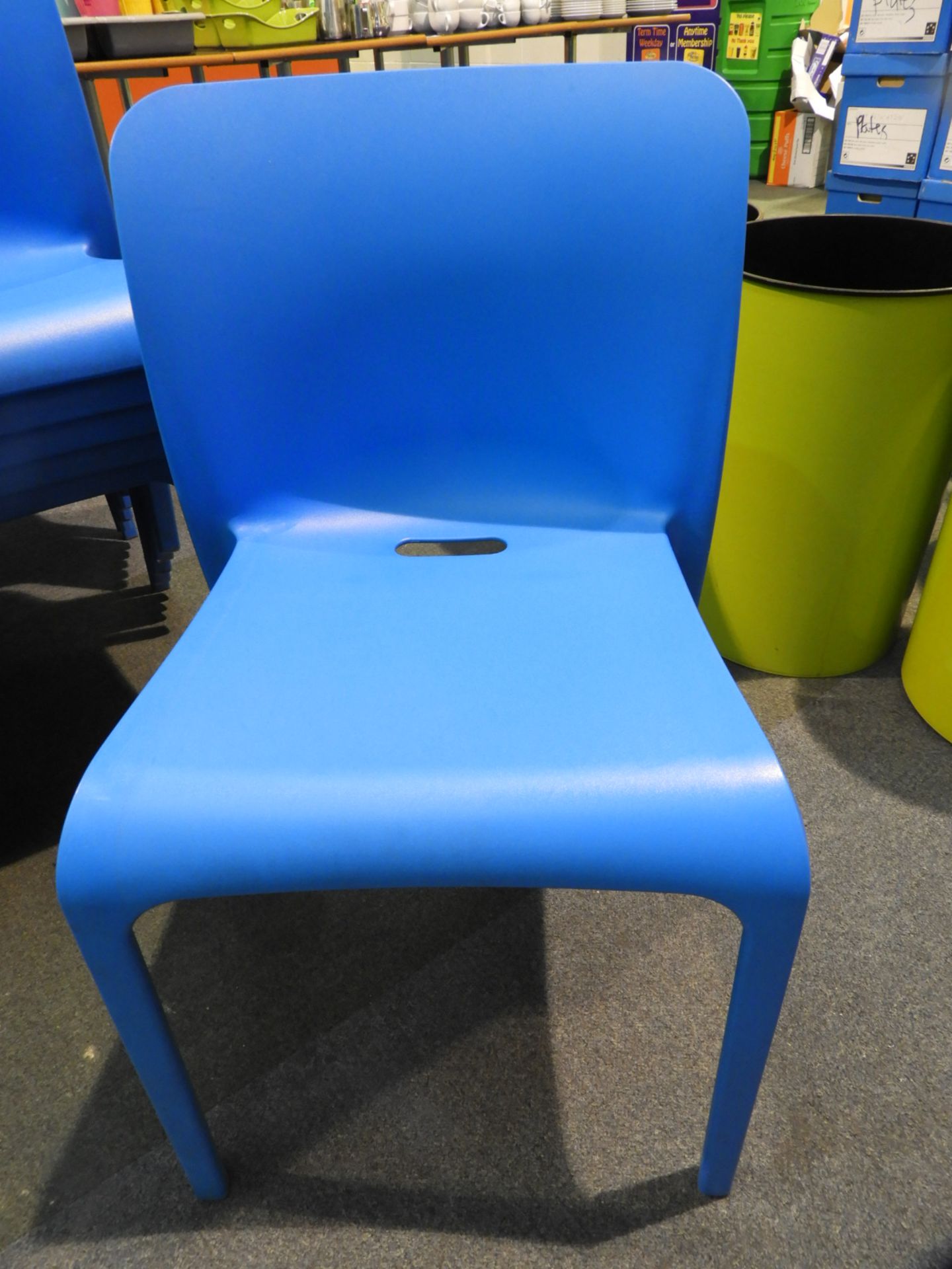 *6 Pop by Origin Stackable Blue Chairs